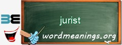 WordMeaning blackboard for jurist
